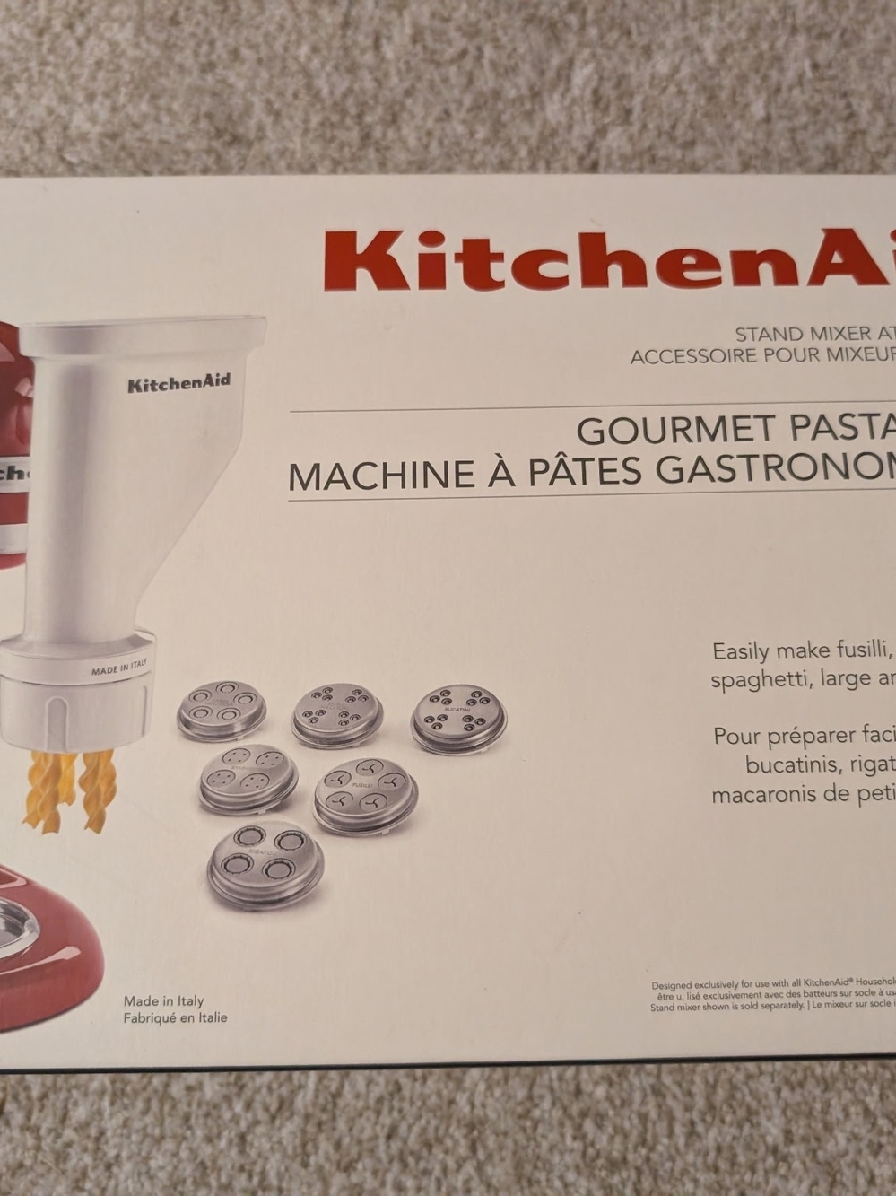 KitchenAid Gourmet Pasta Maker Attachment - White